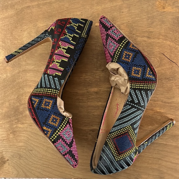 Colorful Heeled Pumps 5” heel - Picture 7 of 10